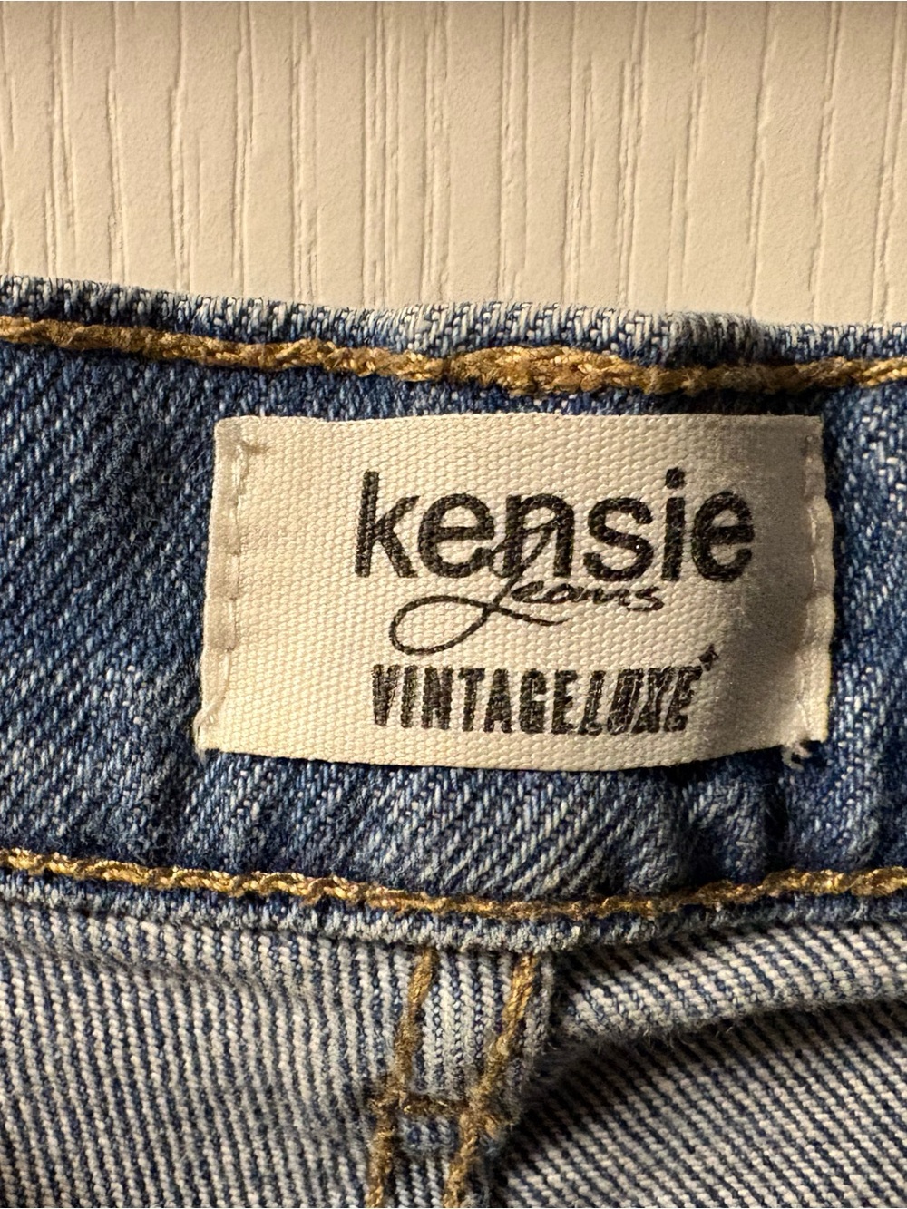 Kensie Vintage Luxe Straight Leg Jeans - Light Blue Size 2 - Picture 4 of 7